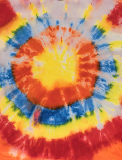 istock The original tie dye pattern on a piece of fabric. 1827771849