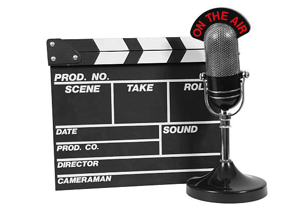 istock Black Film Slate and microphone 182777423