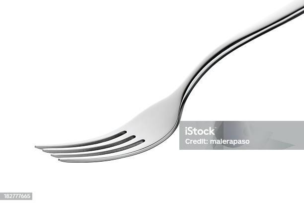 Photo libre de droit de Fork banque d'images et plus d'images libres de droit de Fourchette - Fourchette, Objet ou sujet détouré, Fond blanc