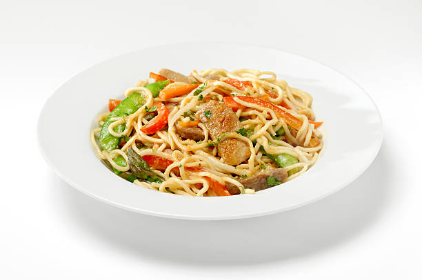 istock Pork Stirfry with Noodles and Mixed Vegetables 182777988