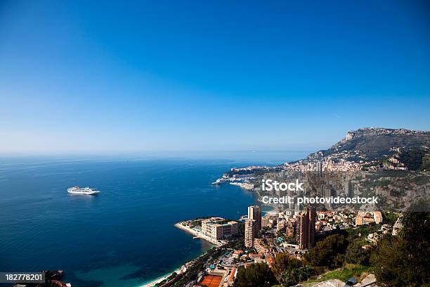 Monaco Panoramablick Stockfoto und mehr Bilder von Monte Carlo - Monte Carlo, Landschaftspanorama, Monaco