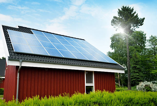 istock A farm house with solar panels on the roof 182778223