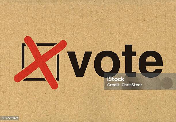 Vote In The Election Stock Photo - Download Image Now - Cross Shape, Voting, Politics