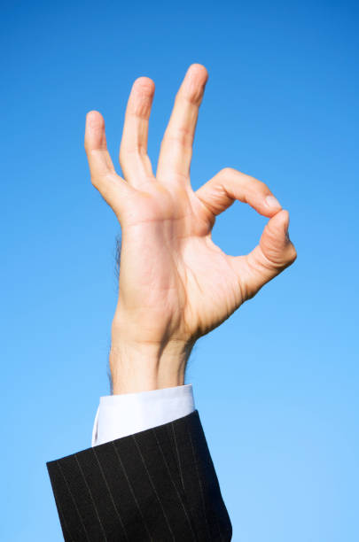 istock Businessman Gives OK Sign in the Sky 182779310