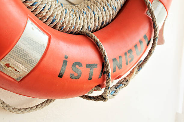 istock Life Belt on Istanbul Passenger Ferry 182779892