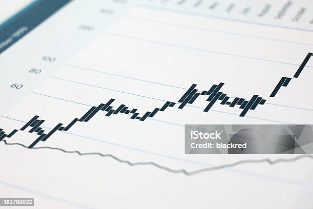 Stock Market Data Stock Photo - Download Image Now - Analyzing, Aspirations, Bar Graph