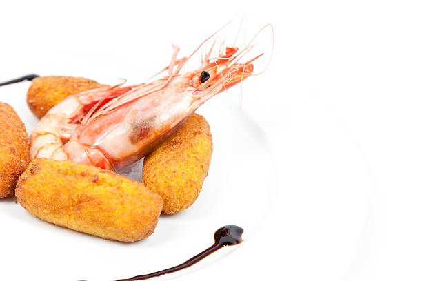 Roasted King Prawn and Potatoes Croquettes