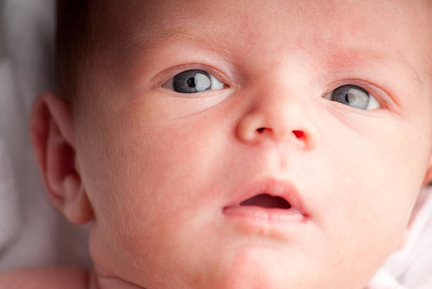 Close-up of Baby's Face stock photo