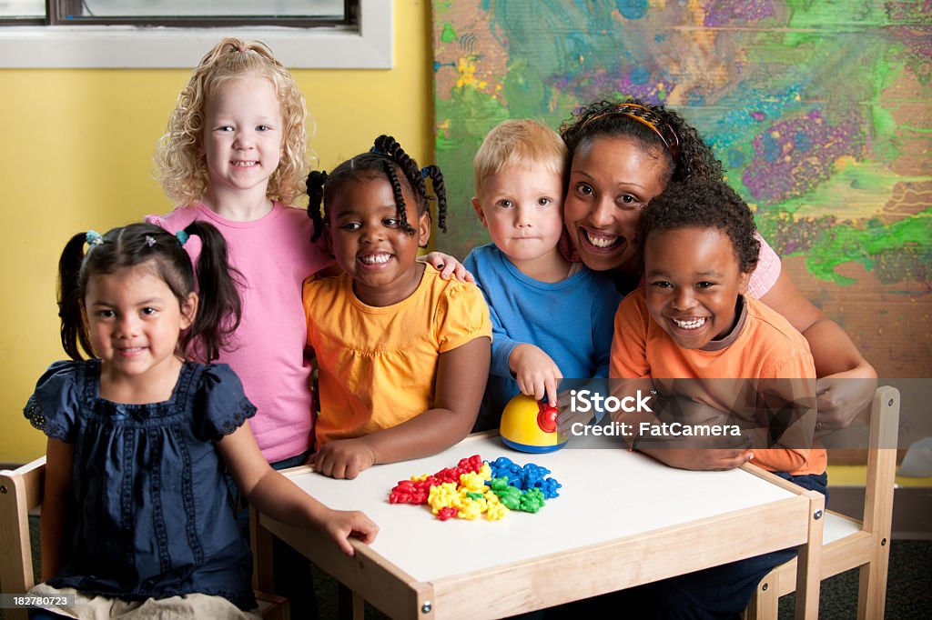 Bereits im Kindergarten - Lizenzfrei Vorschulalter Stock-Foto