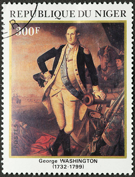 istock George Washington painting on a Niger stamp 182781056