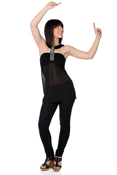 istock Girl pointing above 182781648