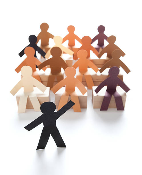 istock Teacher in front of small class - paper concept 182782606