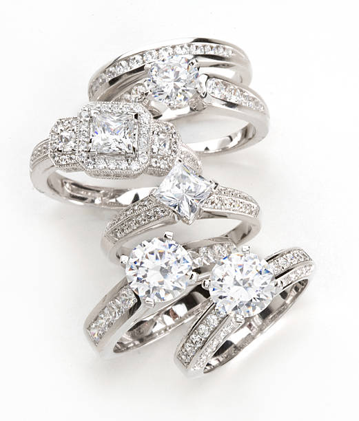 diamond rings - diamantring stockfoto's en -beelden