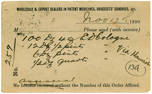 istock Postcard with order for cologne, 1890 182783160