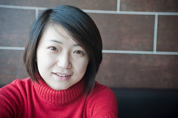 istock Asian girl in red 182783271