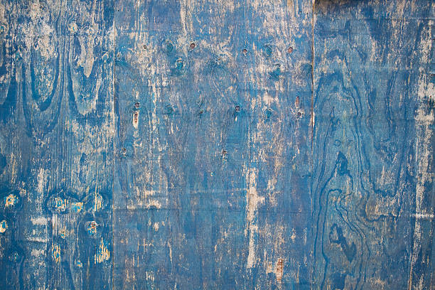 Weathered Blue Wood Texture stock photo