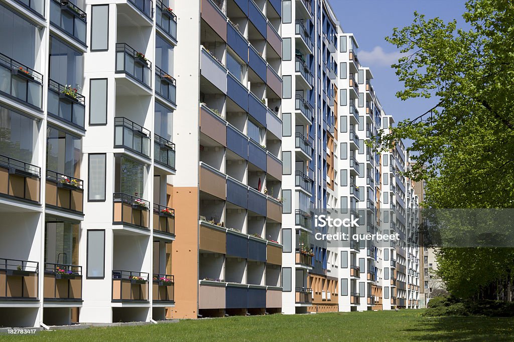Apartment block - Lizenzfrei Architektur Stock-Foto