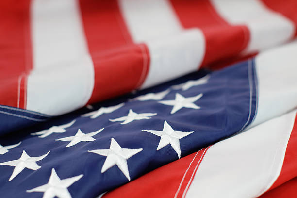 American Flag stock photo