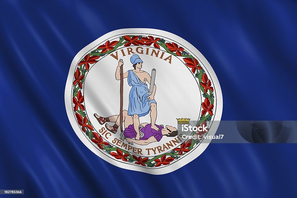 Bandiera della virginia - Foto stock royalty-free di Virginia - Stato USA