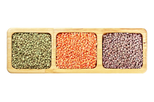 Lentils in a wooden menazhnitsa