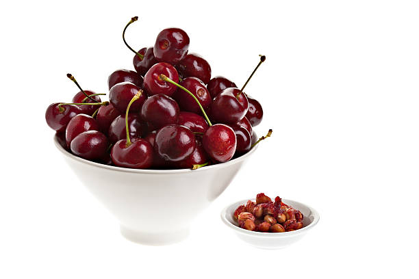 istock Bowl Of Cherries And Pits 182785515