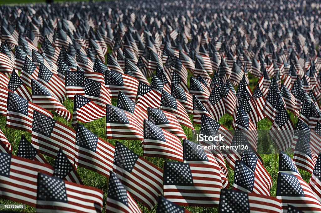 Мемориал флаги день - Стоковые фото День ветеранов - США роялти-фри