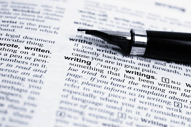 istock Writing word and fountain pen 182785802