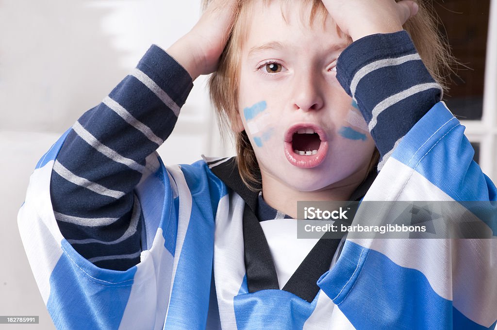 Ventilador Argentinean criança. - Royalty-free Argentina Foto de stock