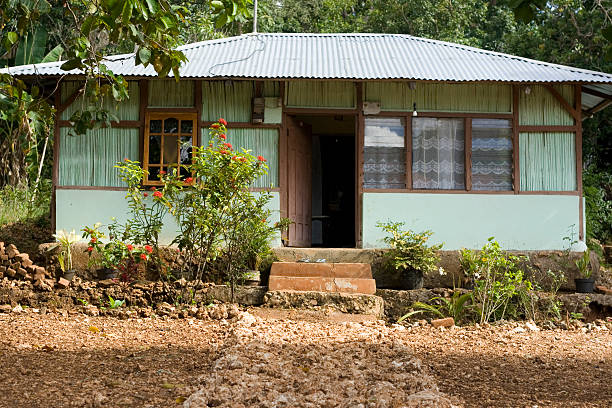 istock Residential  housing in Indonesia. 182786083