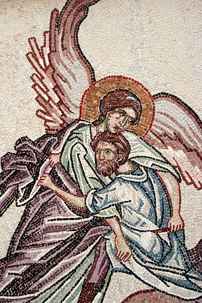 istock Historic Byzantine era mosaic in Greece 182786226