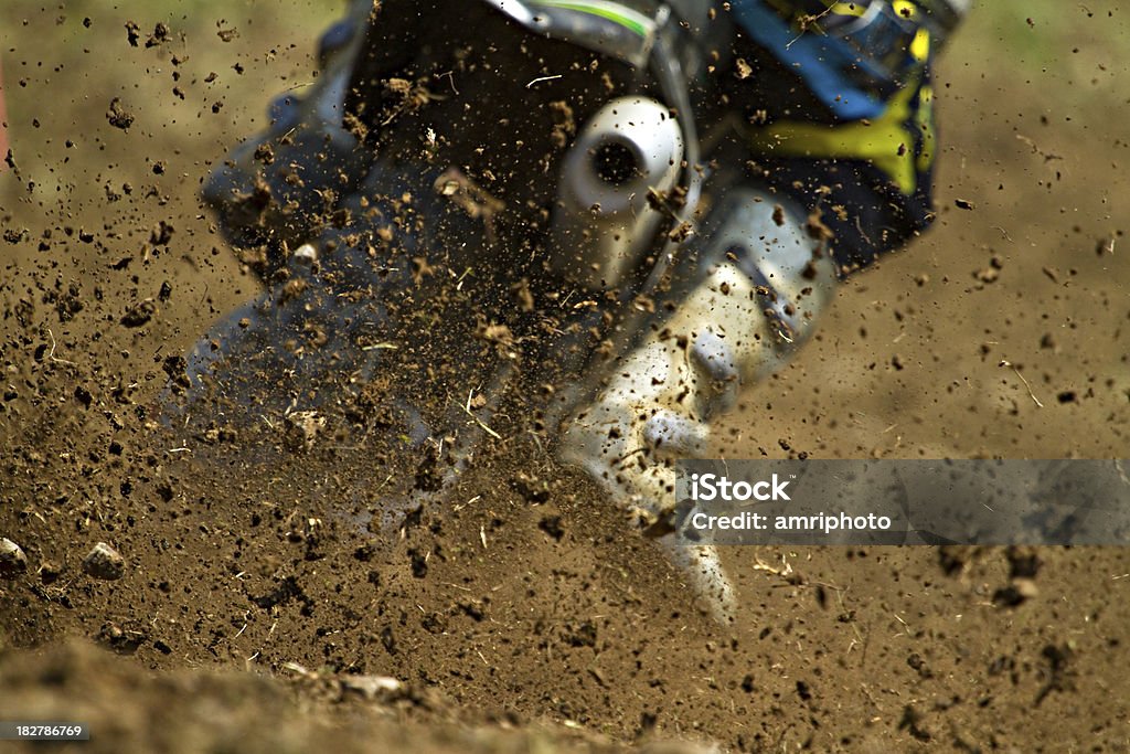 motocross-Schlamm - Lizenzfrei Motocross Stock-Foto