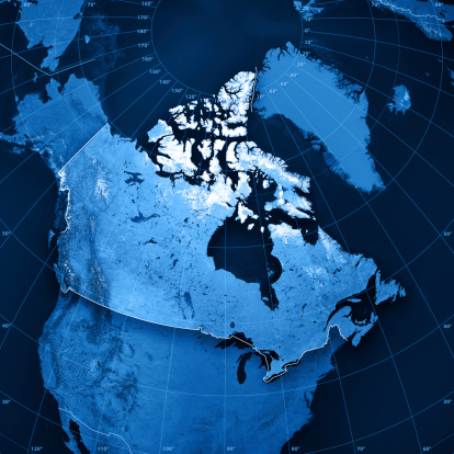 Canadá Topographic Mapa photo