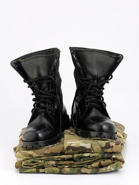A pair of work boots.