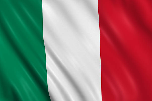 italian flag stock photo
