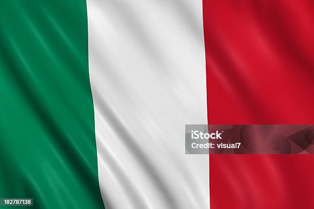 Bandeira Da Itália - Fotografias de stock e mais imagens de Bandeira da Itália - Bandeira da Itália, Itália, Bandeira