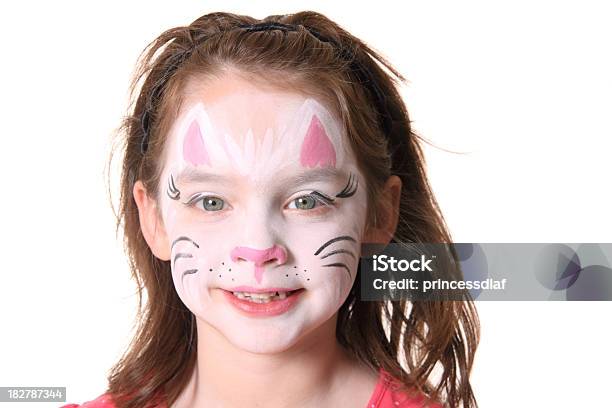 Kitty Pittura Per Il Viso - Fotografie stock e altre immagini di 6-7 anni - 6-7 anni, Animale, Bambine femmine