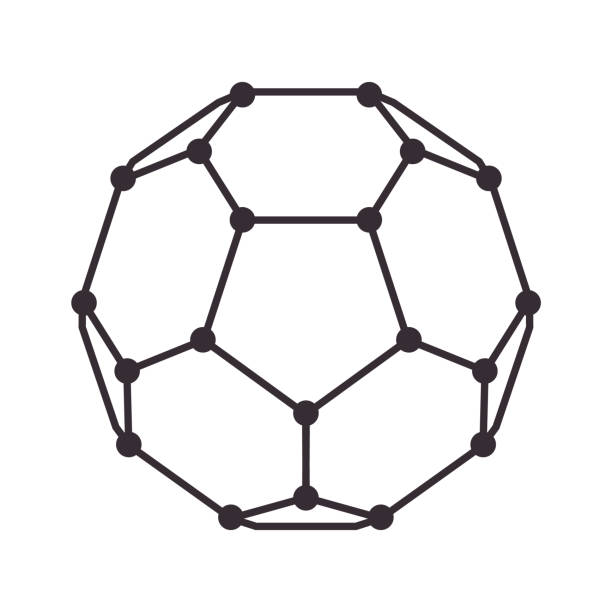 バッキーボール 式 分子 原子 六角形 ボール 形状 概念 研究 化学 科学 - formula chemistry vector molecular structure点のイラスト素材／クリップアート素材／マンガ素材／アイコン素材