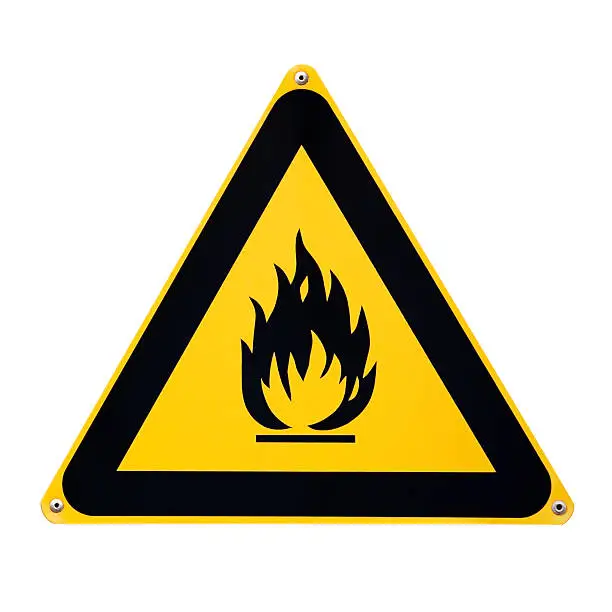 Photo of Flammable sign