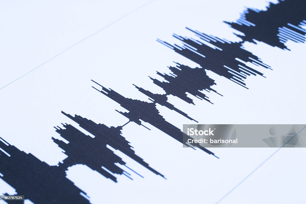 Sismiques Onde sonore - Photo de Tremblement de terre libre de droits