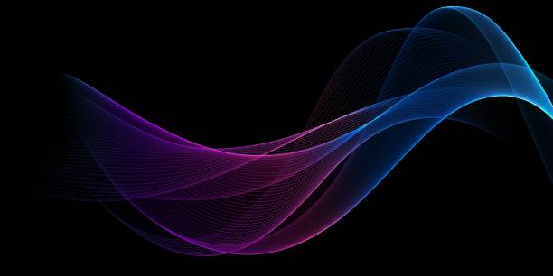 istock abstract futuristic background with blue glowing neon moving high speed wave lines 1827877146