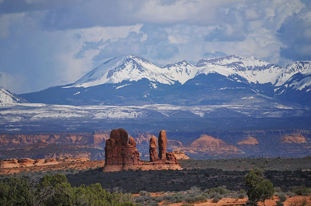 istock Arches National Park and mountains 182787747