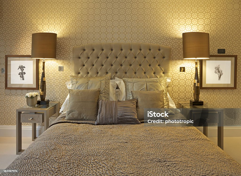 CAMA luxury - Foto de stock de Aconchegante royalty-free