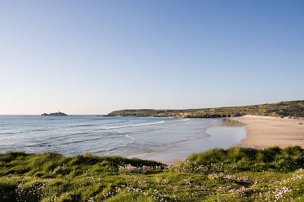 istock Godrevy beach on the north coast of Cornwall 182788272