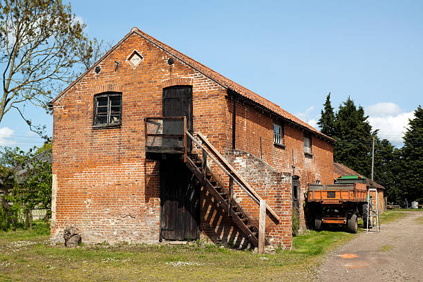 Traditional English farm buildings, Shropshire, England.