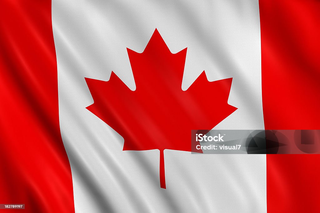 Bandeira do Canadá - Royalty-free Acenar Foto de stock