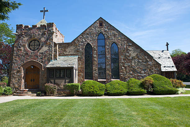 istock Rural Stone Church 182789528
