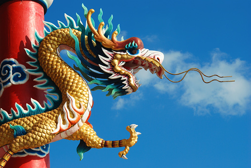 Chinese dragon symbol.