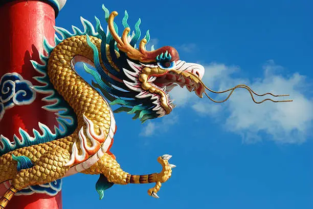 Chinese dragon symbol.