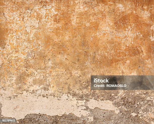 Ocher Żółte Ściany Tekstura Romanum Rzym Włochy - zdjęcia stockowe i więcej obrazów Barwne tło - Barwne tło, Bez ludzi, Beżowy