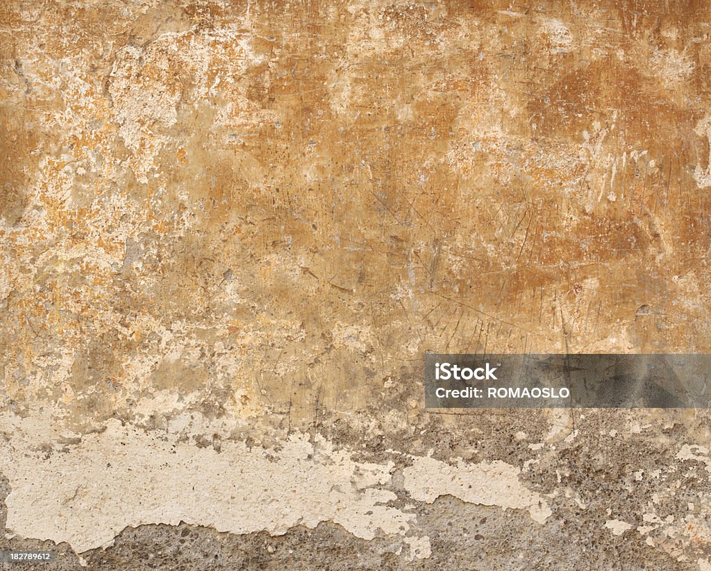 Romana Ocher amarelo textura de parede, Roma Itália - Royalty-free Acabado Foto de stock